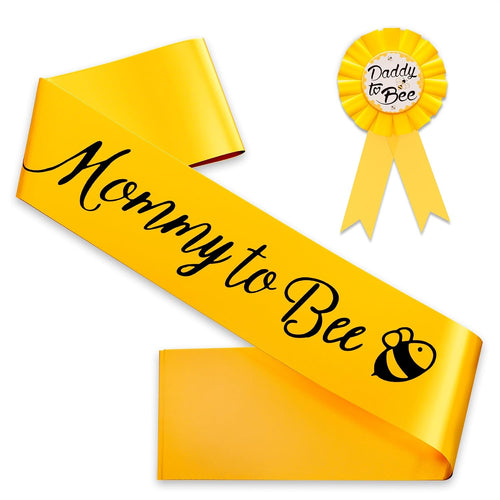 Mommy to Bee Sash & Pin (Yellow)