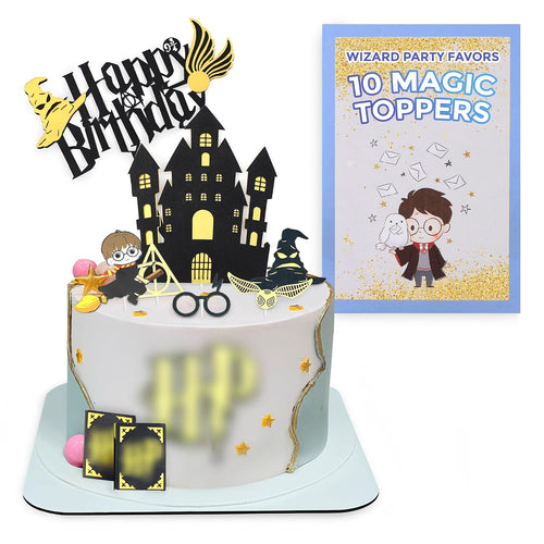 Magic Party Cake Topper Set, 10 pcs
