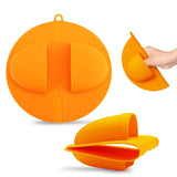 Silicone BBQ Grill Mitts, 2 pcs (Yellow)
