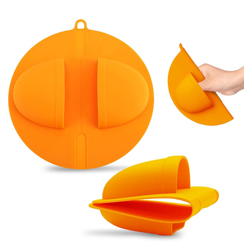 Silicone BBQ Grill Mitts, 2 pcs (Yellow)