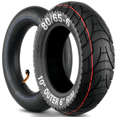 Scooter Tire 80/65-6 with Inner Tube