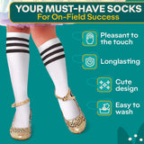 Girls Soccer Socks, 6 pairs (8–12 yrs)