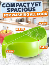 Rice Strainer Bowl with Handle, 1.7 L