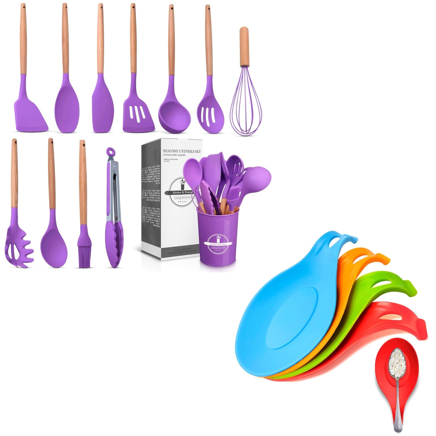 Silicone Kitchen Utensils Set