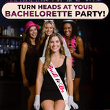 Bride to Be Sash & Veil (White & Pink)