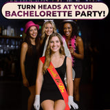 Bride to Be Sash & Veil (Burgundy)