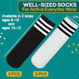 Girls Soccer Socks, 6 pairs (10–12 yrs)