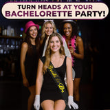 Bride to Be Sash & Veil (Black)