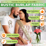 Mom to Be Sash & Dad to Be Pin (Burlap)