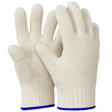Aramid Oven Gloves with Fingers (Black)