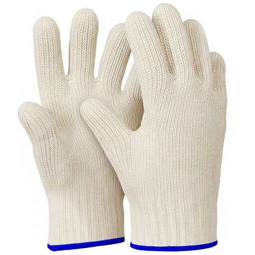 Aramid Oven Gloves with Fingers (Black)