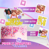 Girl Gamer Cake Topper, 8.3 × 6.3"