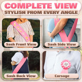 Mom to Be Sash & Dad to Be Pin (Pink)