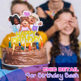 Girl Gamer Cake Topper, 8.3 × 6.3"