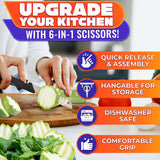 7-in-1 Cutting Board Scissors