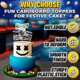 Video Game Cake Topper with 7 Figures