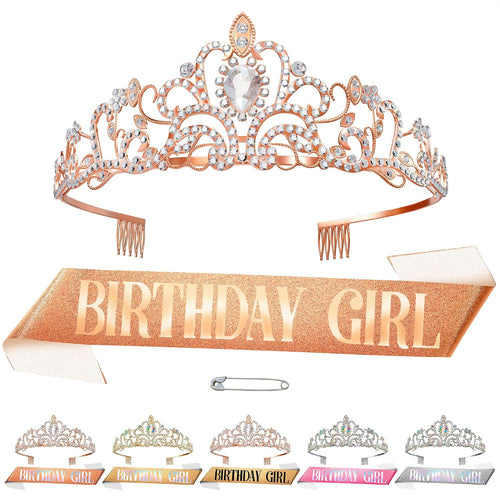 Birthday Sash & Tiara Set (Bronze)