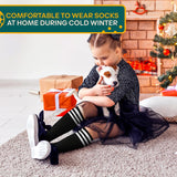 Girls Soccer Socks, 6 pairs (8–12 yrs)