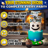 Video Game Cake Topper with 7 Figures