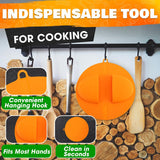 Silicone BBQ Grill Mitts, 2 pcs (Yellow)