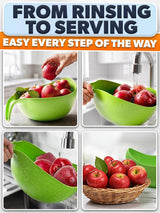 Rice Strainer Bowl with Handle, 1.7 L