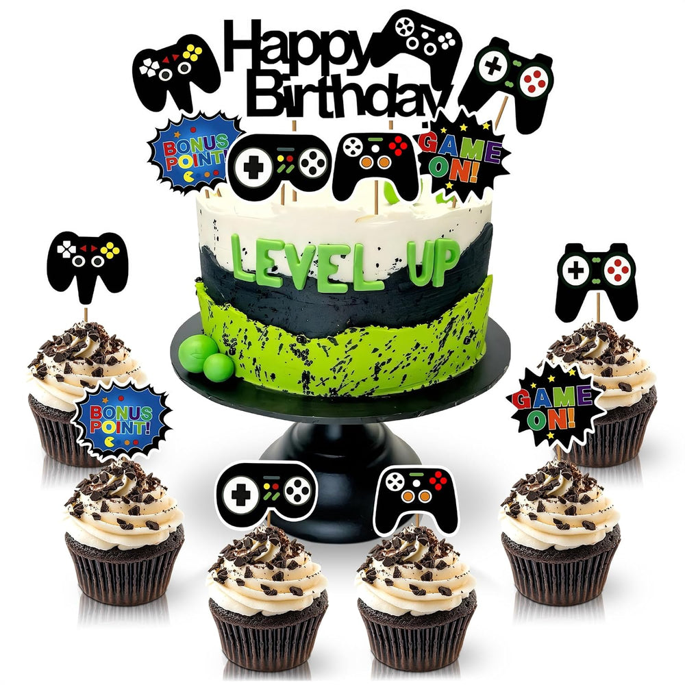 Gamer Cake Topper Set, 13 pcs