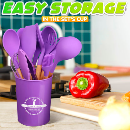 Silicone Kitchen Utensils Set