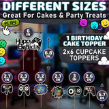 Gamer Cake Topper Set, 13 pcs
