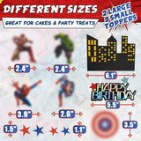 Superhero Cake Topper Set, 11 pcs