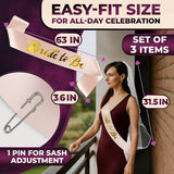 Bride to Be Sash & Veil (Pink)