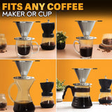 Pour Over Coffee Maker, 2 cups