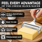 Wire Cheese Cutter with 2 Spare Wires