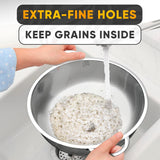 Stainless Steel Strainer Bowl, 5 qt