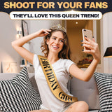 Birthday Sash & Tiara Set (Gold)