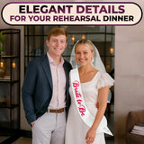 Bride to Be Sash & Veil (White & Pink)