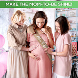 Mom to Be Sash & Dad to Be Pin (Burlap)