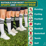 Girls Soccer Socks, 6 pairs (10–12 yrs)