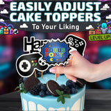 Pixel Gamer Cupcake Toppers, 10 pcs