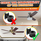 Ceiling Fan Blade Grommets, 18 pcs