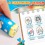 Animal Pencil Erasers, 6 pcs