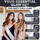 Birthday Sash & Tiara Set (Silver)