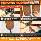 Ceiling Fan Blade Grommets, 18 pcs
