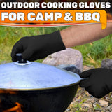 Aramid Oven Gloves with Fingers (Grey)