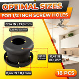 Ceiling Fan Blade Grommets, 18 pcs