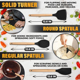 Kitchen Utensil Set with Holder, 14 pcs (Black)