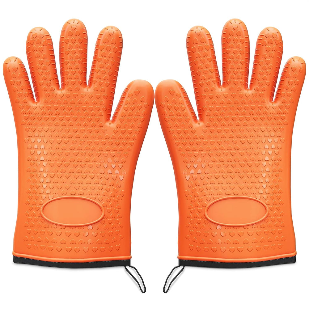 Silicone Grill Gloves with Cotton Lining