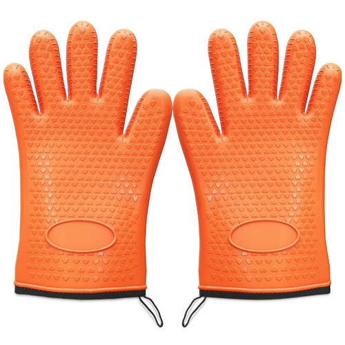 Silicone Grill Gloves with Cotton Lining