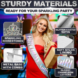Birthday Sash & Tiara Set (Silver)