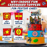 Superhero Cake Topper Set, 11 pcs
