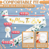 Mom to Be Sash & Dad to Be Pin (Sage)